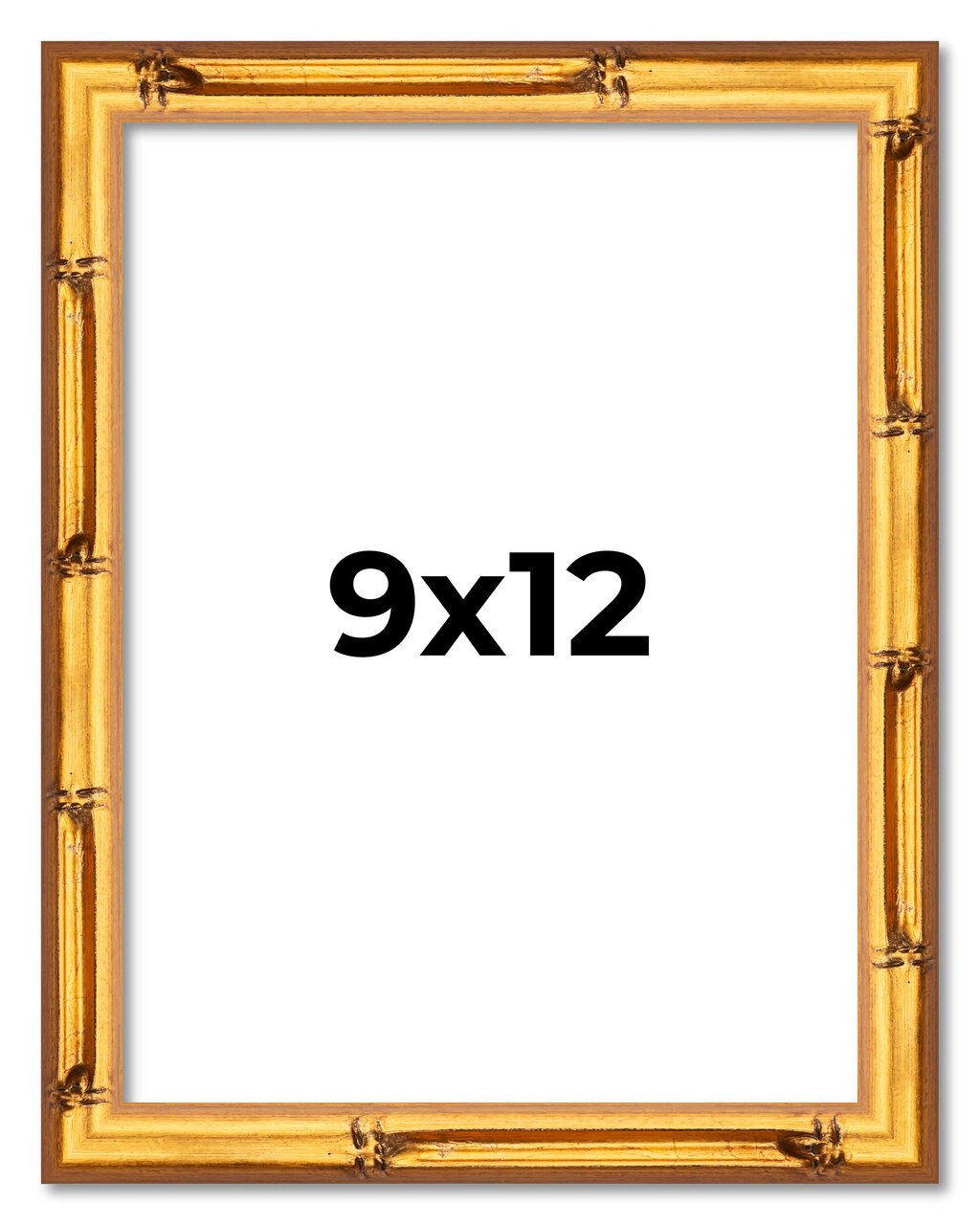9x12 Bamboo Picture Frame with UV-Resistant Acrylic & Acid Free Backing, Available in 4 Finishes - Brown, Black, Gold, and Natural